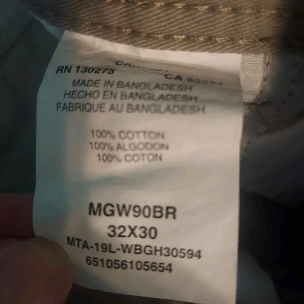 Wrangler Mens Tan Denim Cargo Pants 130273‎